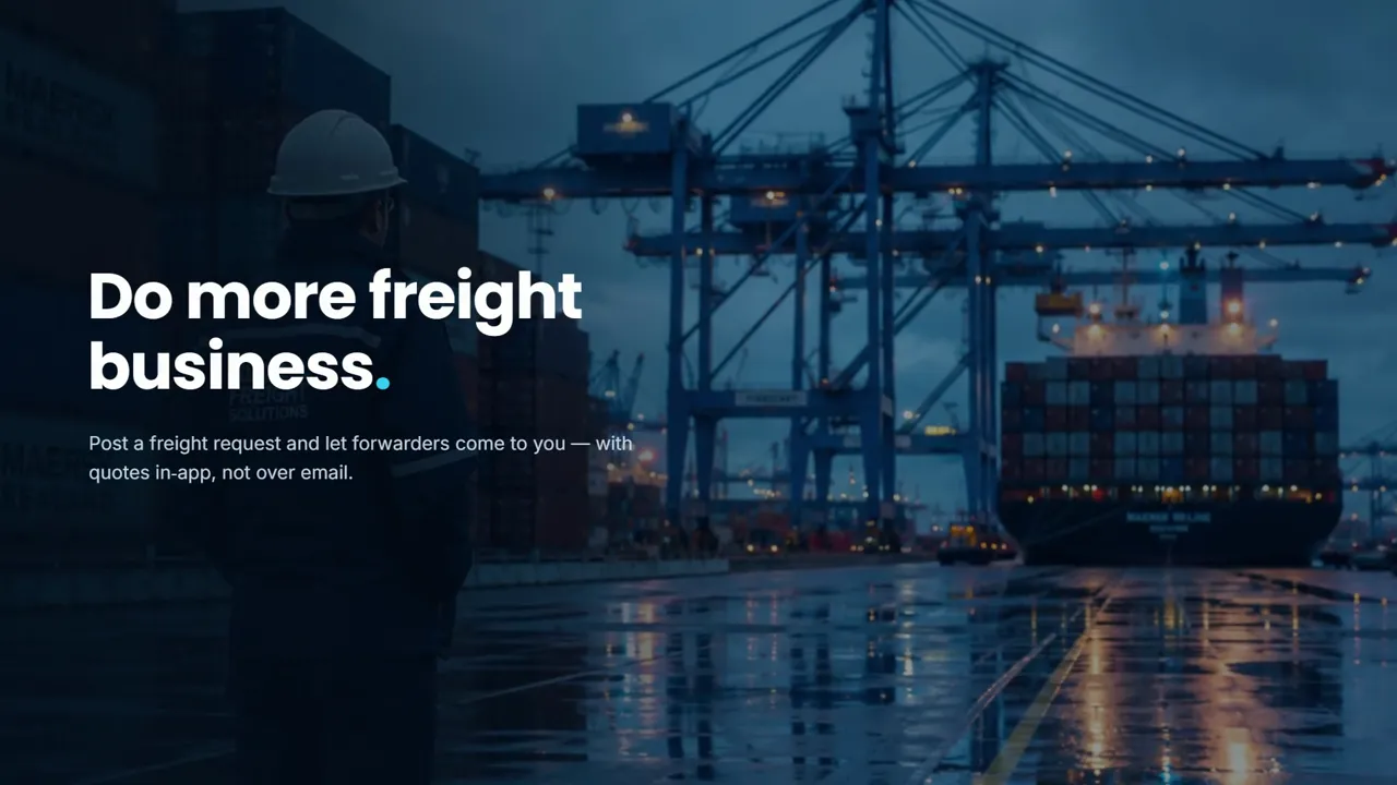 CargoLinked freight marketplace product preview