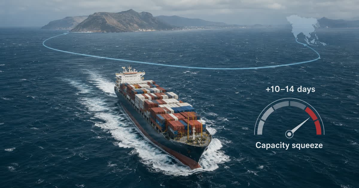 Red Sea, Cape Routing and the 2026 Capacity Squeeze