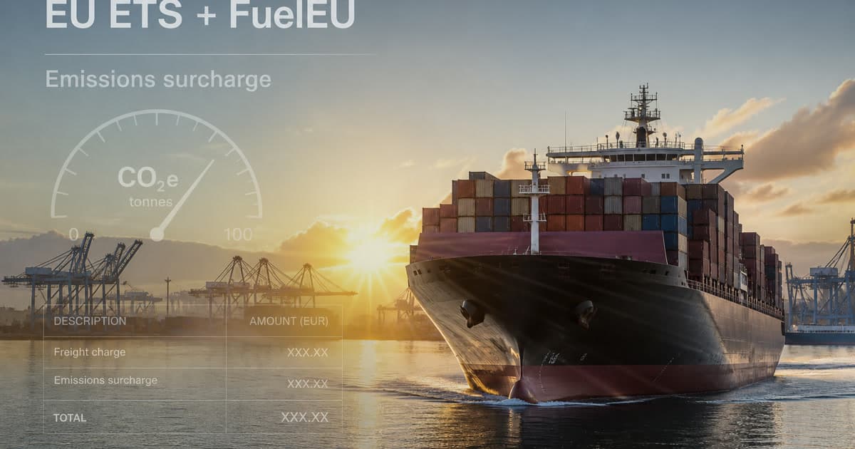 EU ETS and FuelEU Surcharges: What the Emissions Line on Your Invoice Means