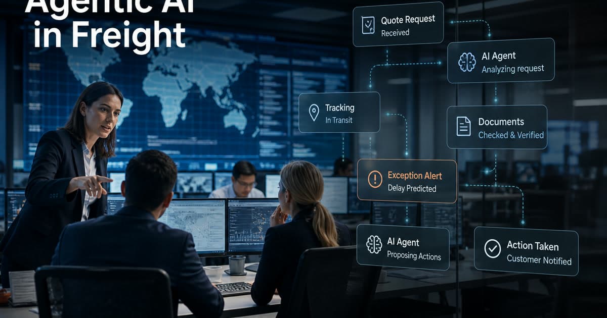 Agentic AI in Freight Forwarding: What It Actually Does in 2026