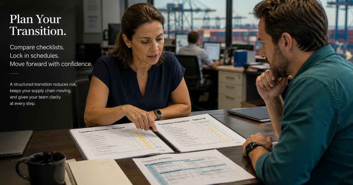 Switching Freight Forwarders Without Breaking Your Supply Chain