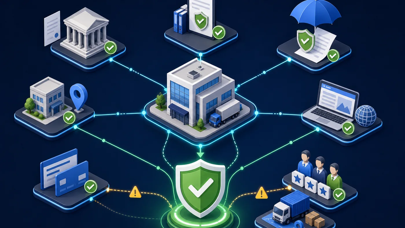 Freight forwarder evidence checks converging on a verified provider record